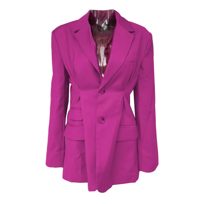 

HIGH QUALITY Newest 2019 Designer Blazer Jacket Women's Double Button Blazer