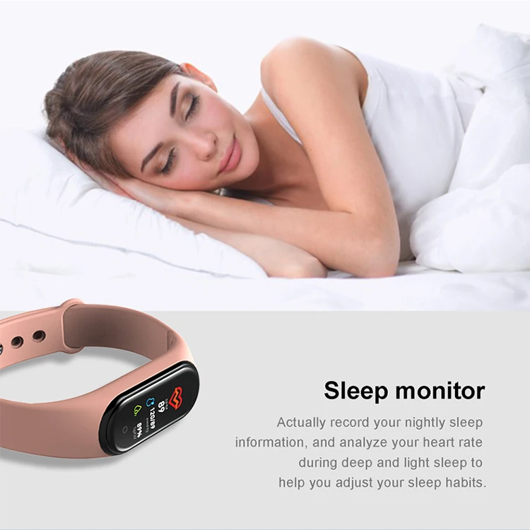 Newest M4 Smart Bracelet Band 0.96 TFT Color Screen Wristband Smart Watch M4 Fitness tracker