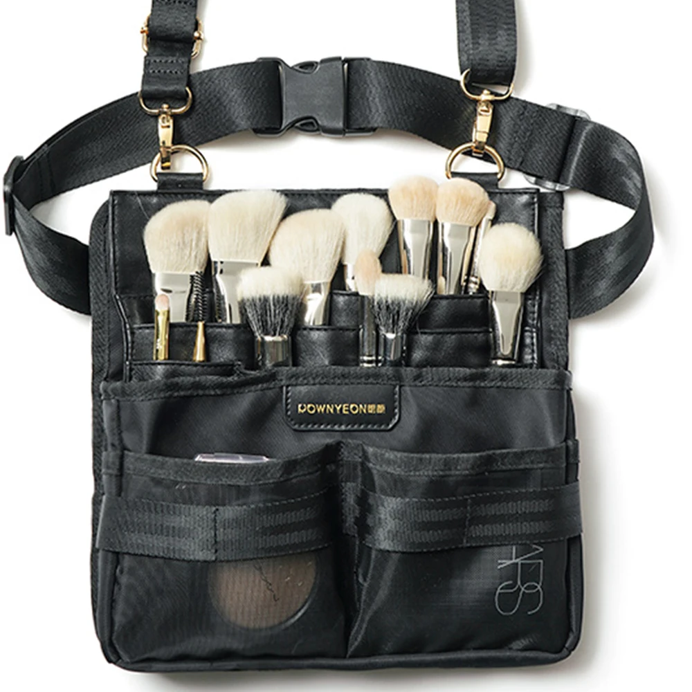 

Rownyeon High Quality Make Up Kit Organizer Waist And Bag Cosmetic Brushes Belt Band, Customized