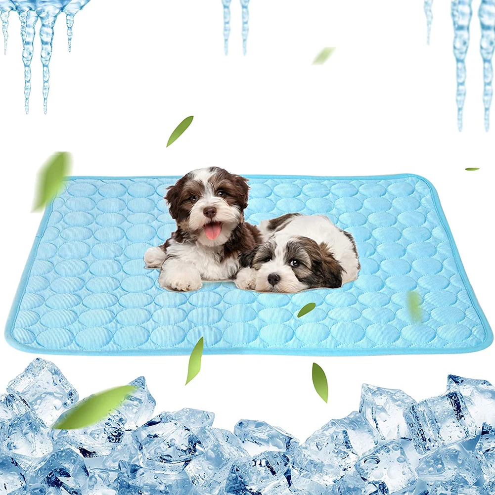 

Pet Cat Cooling Mat Blanket Summer Ice Pet Dog Bed Sofa Mats For Dogs Cats Sofa Portable Tour Yoga Sleeping Puppy Cushion Pad