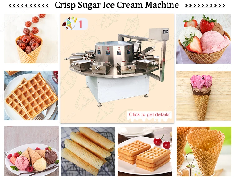 High efficiency automatic Serbia waffle ice cream cone machine