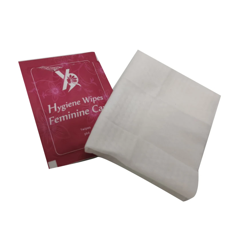 

Natural Mini Individually Wrapped Huggie Herbal Fruit Flavor Intimate Feminine Wipes, White