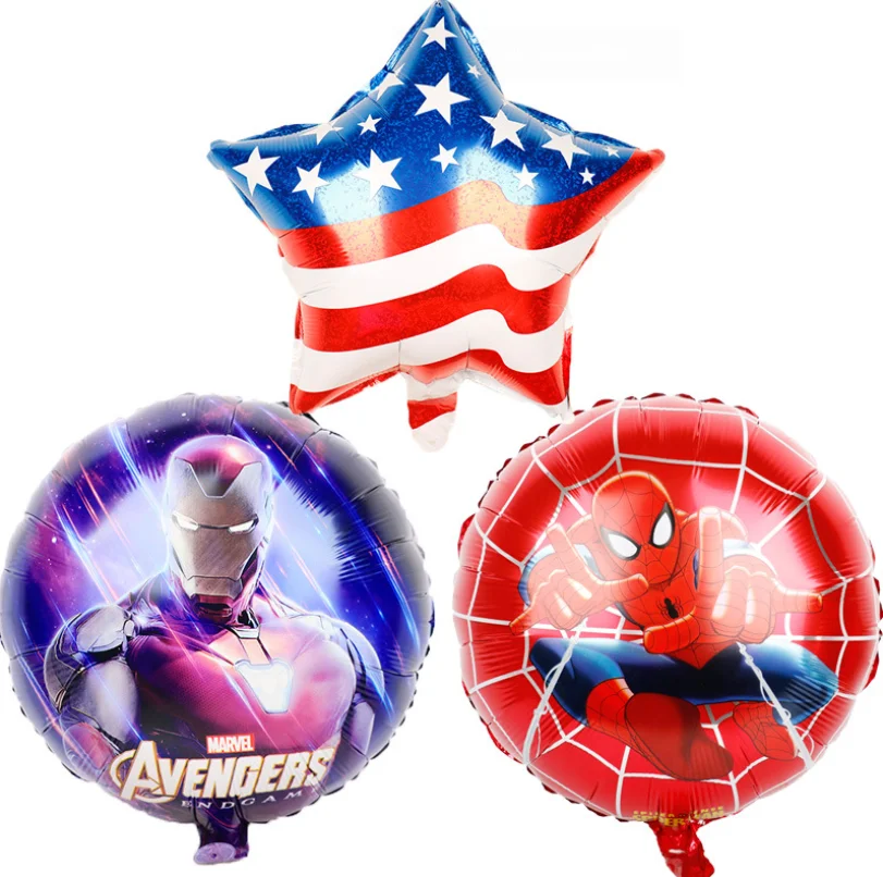 

Free Shipping 18' hero foil balloon Super Heroes Iron Spider Man Balloon Party Balloons Toys Halloween, Colorful