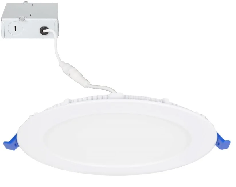 6 Inch Dimmable Slim Round LED Downlight,  Recessed Retrofit, 850 Lumens, Daylight White 5000K, 12 Watt,Junction Box Included
