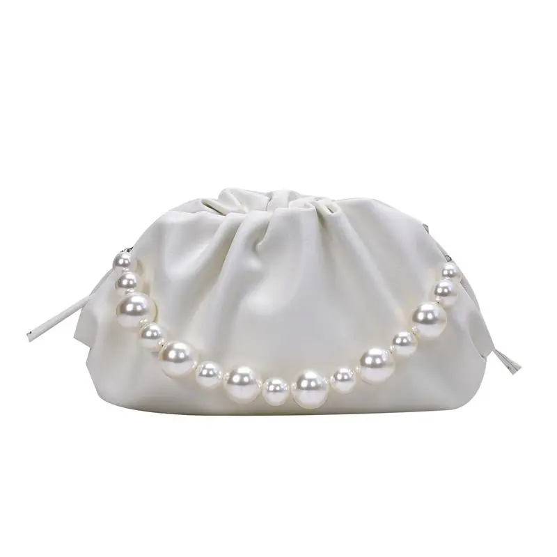 

Minissimi Sac A Main Femme Pearl Handbags Fashion Crossbody Bags Trendy Ruched Handbags For Girls