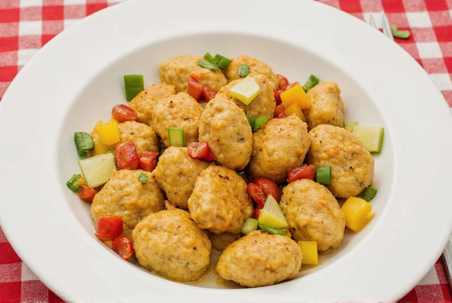 Bowl of steaming chicken and dumplings