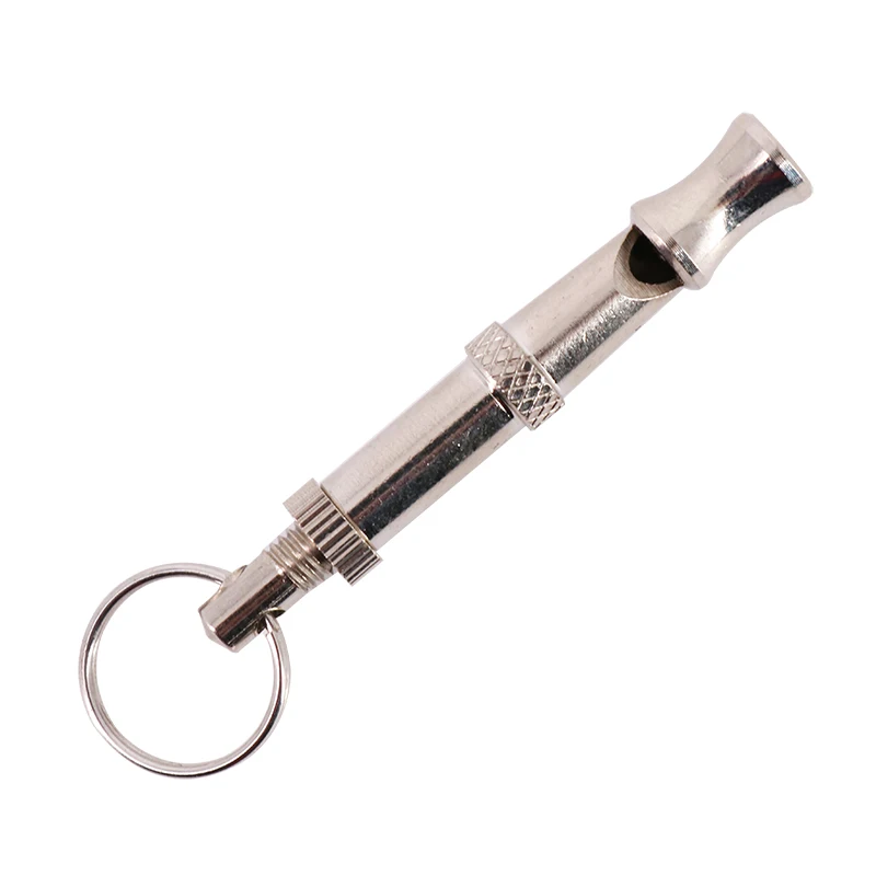 

Aluminum Squeeze Dog Training Whistle Silent Whistle, Sliver