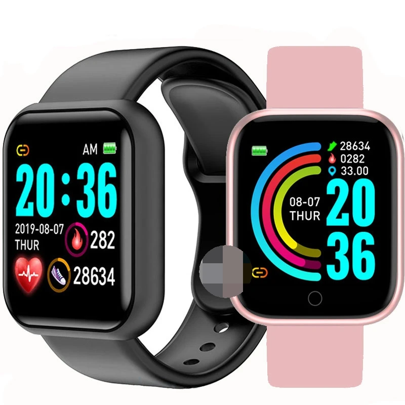 

Y68 smartwatch waterproof Sport Pedometer fitness smart watch support android smart watch