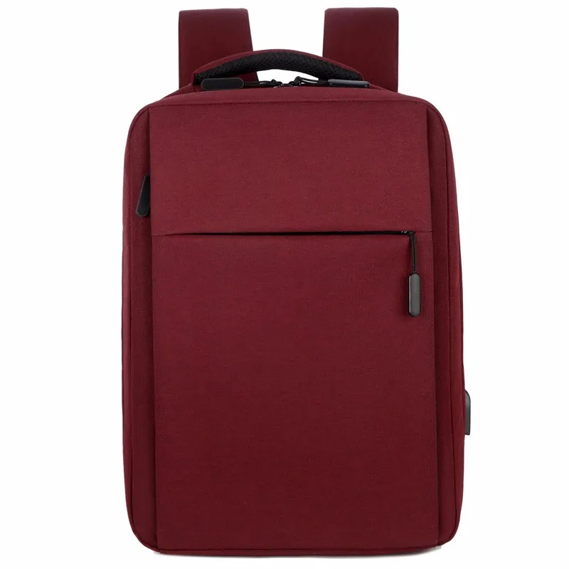 

Fashionable And Versatile 15.6 Inch USB Zipper Backpack Oxford Canvas Waterproof Backpack, 5 colors or customized