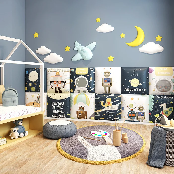 

Children Soft Wrap Background 3D Wall Sticker Decoration For Room Walls