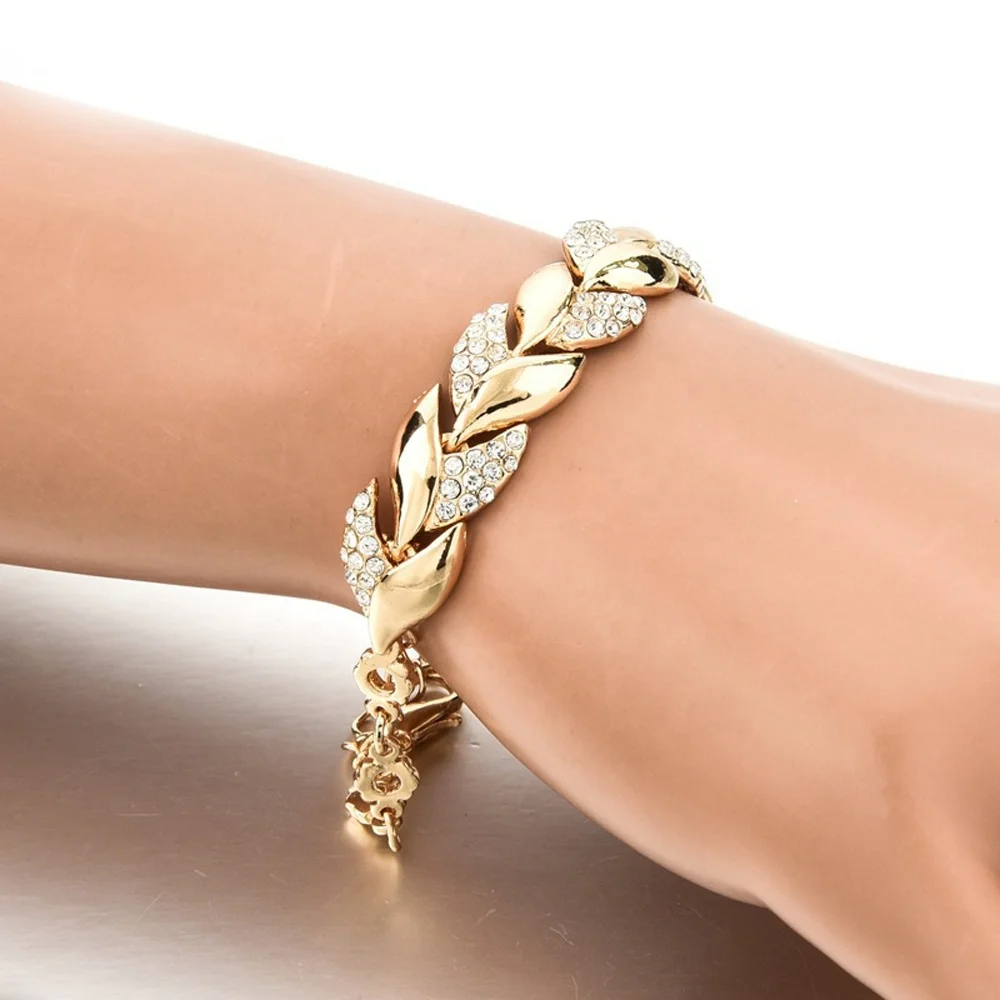 

Factory outlet 2021 Latest Rhinestone Stone Bracelets Jewelry Gold Plated Bracelet Hot Selling Luxury Cz Bracelet