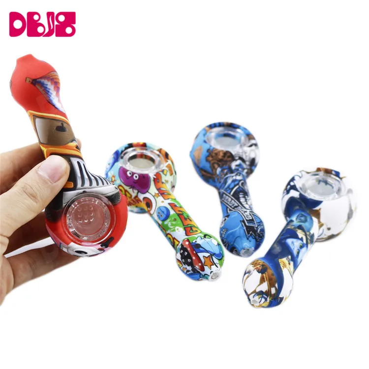 

Wholesale Weed Silicone Smoking Pipes Tobacco Water Smoking Pipes, Customizable