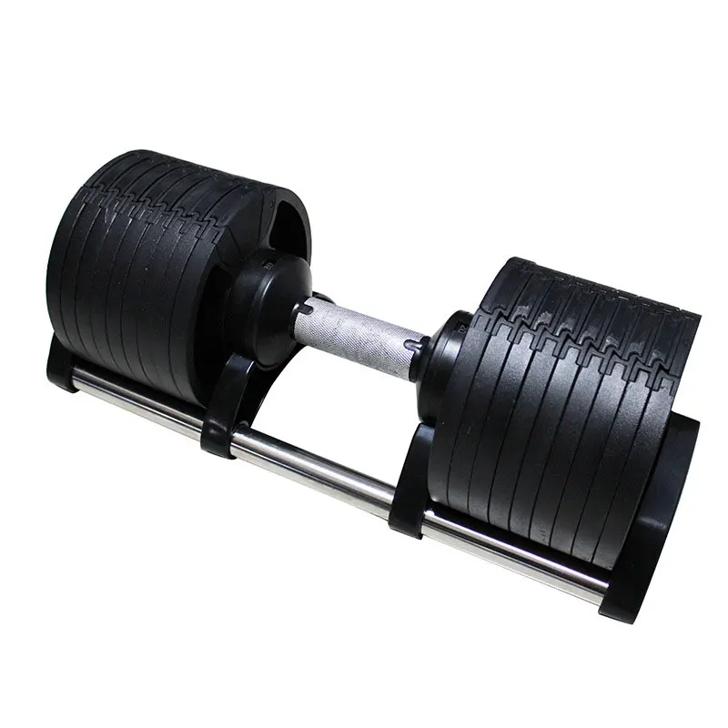 

New design quick adjusting dumbbell set round professional fitness dumbbells men's arm muscle lifting weight plate, 1 color