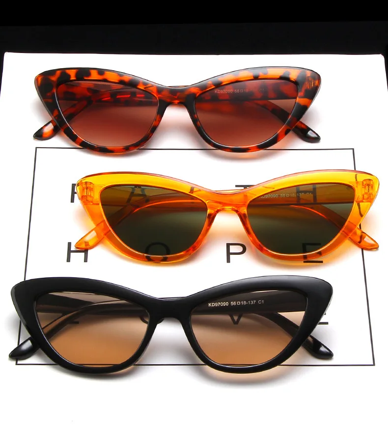 

DL Glasses New Arrival Fashion Sun Glasses Vintage Retro Small Triangle Cat Eye Women Ladies shades colorful Sunglasses 2022, Picture colors