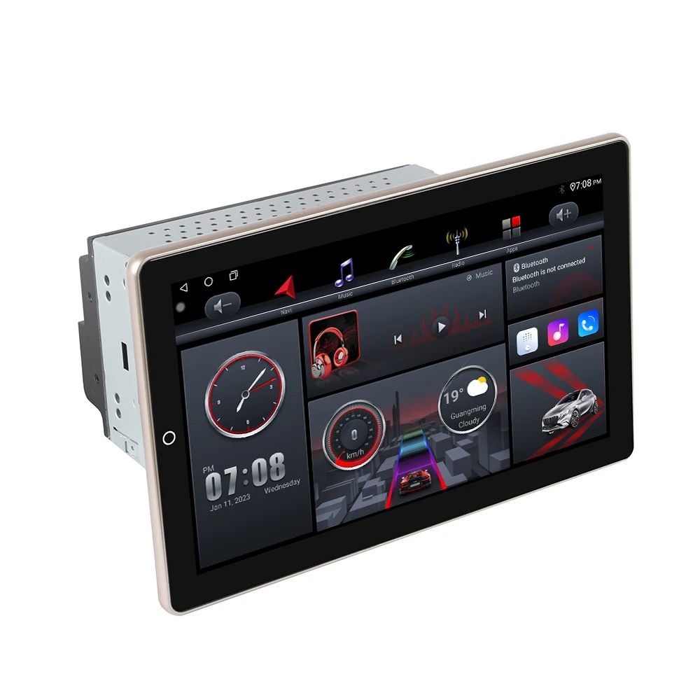 

10.1 Inch Double Din Rotatable Car Stereo 2 Din Android Car Radio MP5 Player Autoradio Audio Car Player navigation gps Carplay