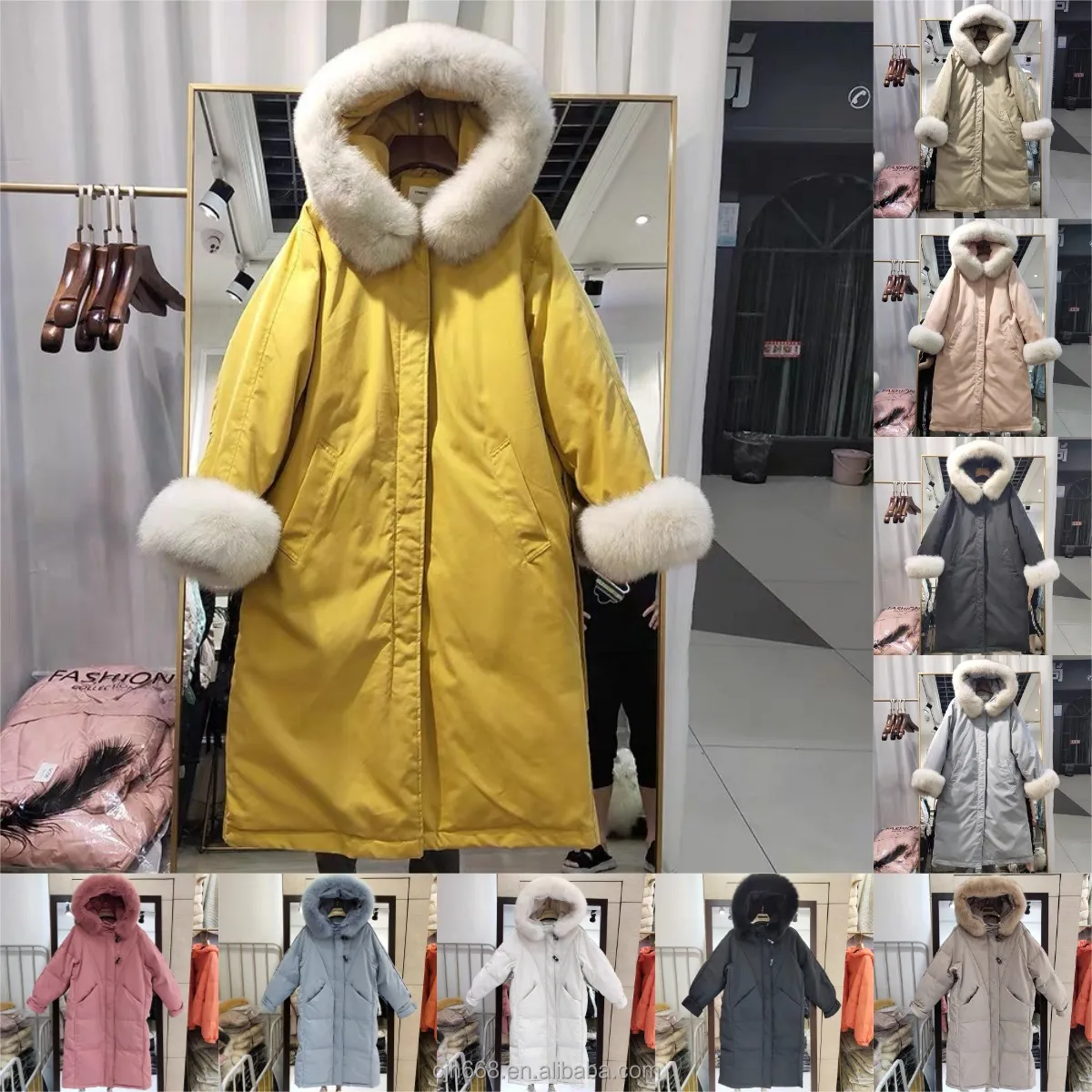 

Factory wholesale women's fur collar hoodie warm jacket plus size low price winter coat women's leather jacket