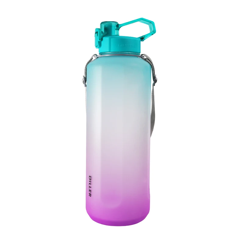 

2021new 4000ML BPA Free Portable Plastic Water Bottle Gradient color PC plastic material cup custom logo color, Customized color