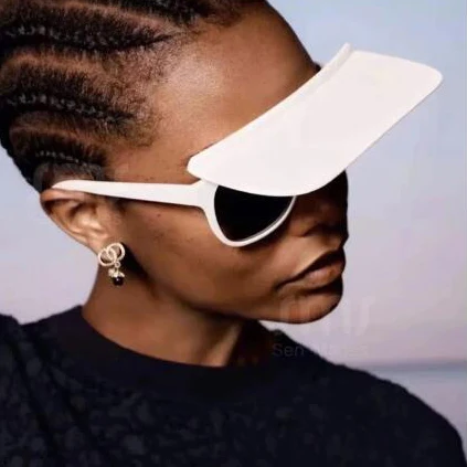 

Finewell One Piece Square Sunglasses 2021 Women Men Oversized Shades Glasses Luxury Brand Designer Sun Glasses Eyewear UV400