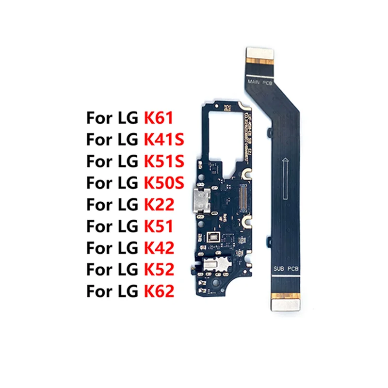 

Cell Phone Spare Parts Mother Board Flex For LG K92 K22 K41S K42 K50S K51S K52 K61 K62 Charging Port Connector placa de carga