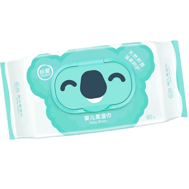 

BB26 Baby Wipes Wet 80PCS Kids Wet Tissues Hands & Face Cleaning Wipes