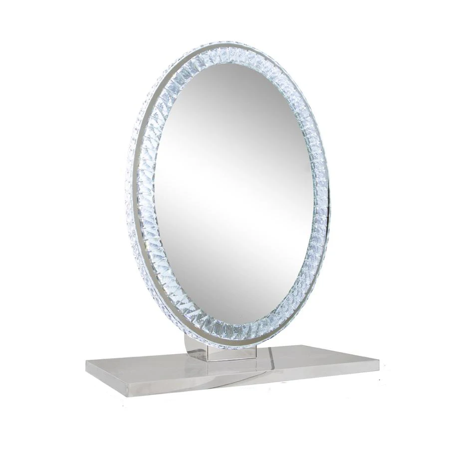 diamond oval mirror