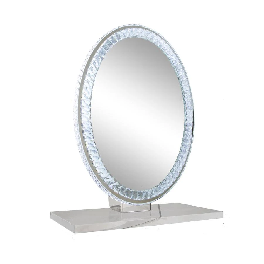 Gorgeous Glam Hollywood Mirror With Crystal Frame Diammer Switch