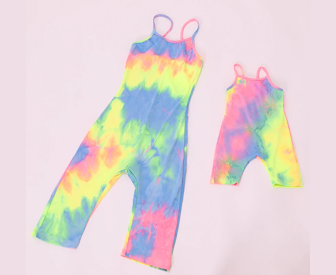 

Women One Piece Jumpsuits and Rompers Mommy and Me Outfits Plus Size Clothing Tie Dye Womens Swimsuits Holiday Onesie, As picture show