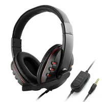 

3.5mm Wired Gaming Headset with HD Microphone Volume Control for PS4 Professional Computer Gamer Headphone