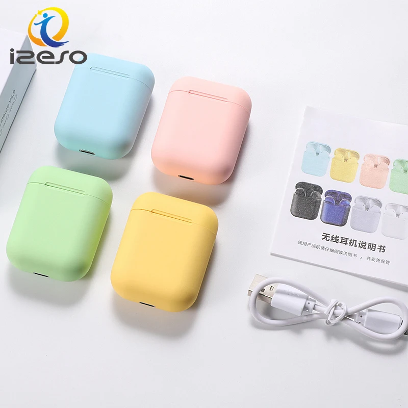 

High Quality Inpods 12 Macaron Earphone Touch Control TWS Mini True Stereo Wireless Earbuds Sports Headset