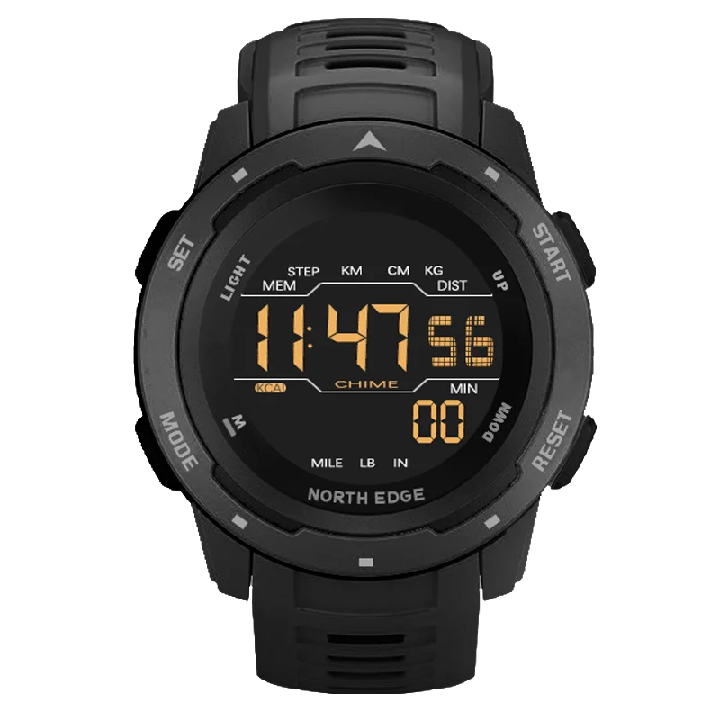 

2021 North Edge Mars High Quality Waterproof Smart Sports Watches Men Watches With Calorie Record