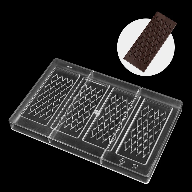 

PC Mould Clear Hard Plastic Candy Polycarbonate Chocolate Bar Molds