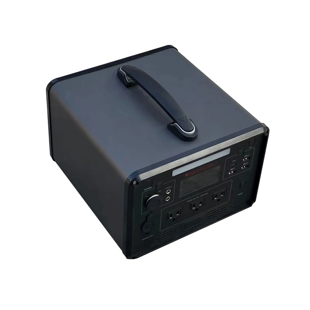 

Best Solar Generator Factory 1000W Portable Power Station 1280Wh Multi Portable Outlets to Solar Panel Electric Indoor Generator