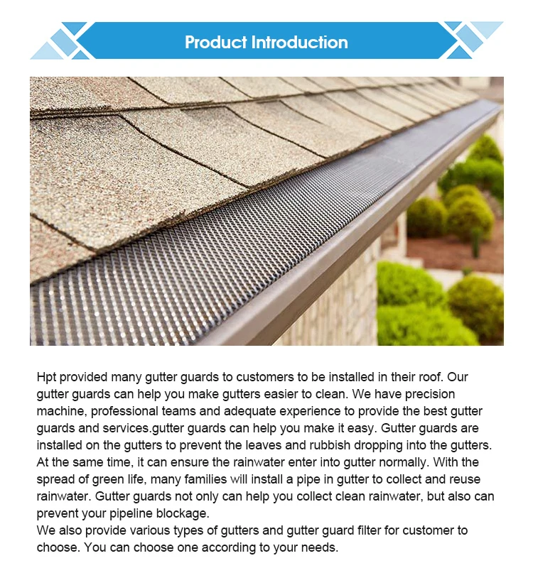 2019 New Design Long Warranty Gutter Leaf Guards Filter Lowes Metal