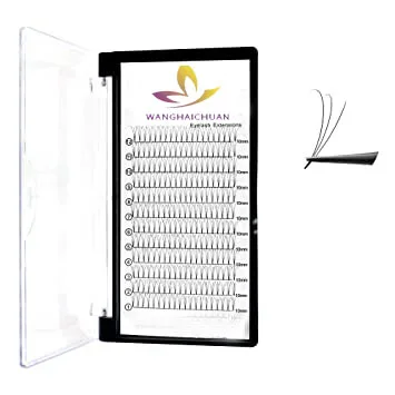 

Single eyelash extension premade volume fans 3d 4d 5d 6d 10d premade volume eyelashes extensions tray, Black