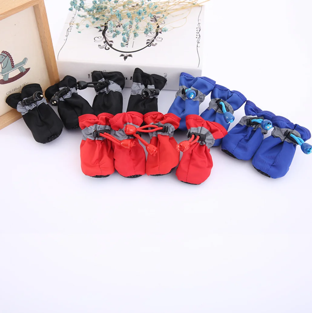 

Wear-resistant non-slip pet shoes comfortable and waterproof pet dog rain boots, Many colors are available