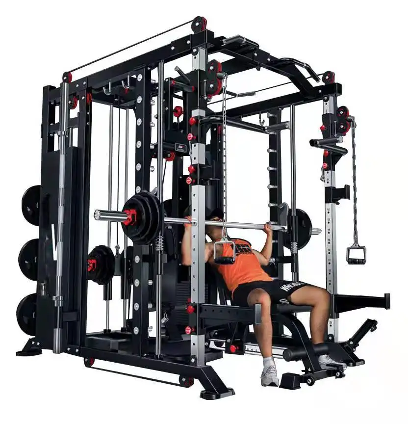 

new design multifunction trainer comprehensive squat gantry smith training machine power rack, Optional