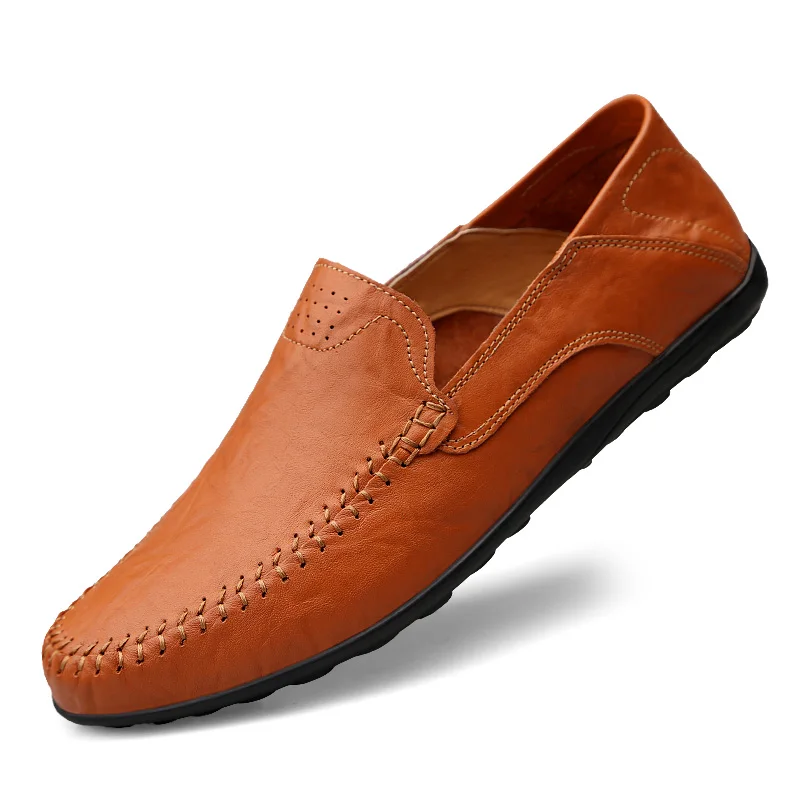 

cheap price hand made leather Wholesale Comfortable Mens Driving Shoes Casual Loafers for men