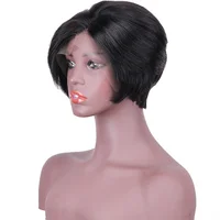 

Dropshipping Ladies Toupees Custom China Short 100 Human Hair Wigs for Women