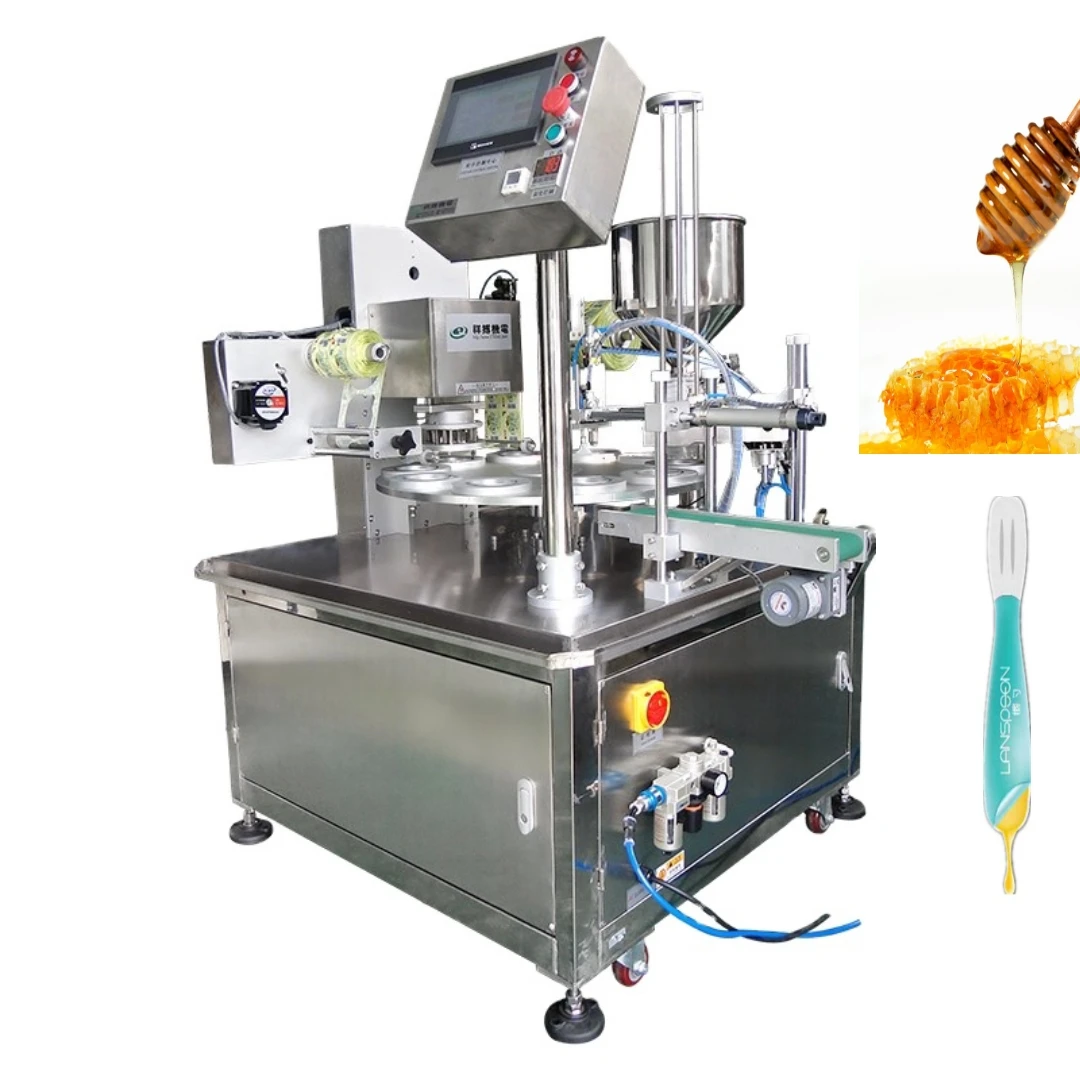 प्लास्टिक पीपी शहद चम्मच मैनुअल सीलिंग मशीन पैकिंग मशीन 64