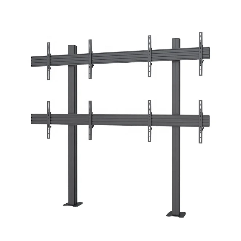 

Aluminum Fixed Multiple LED TV Floor Stand TV For 2x2 Mode
