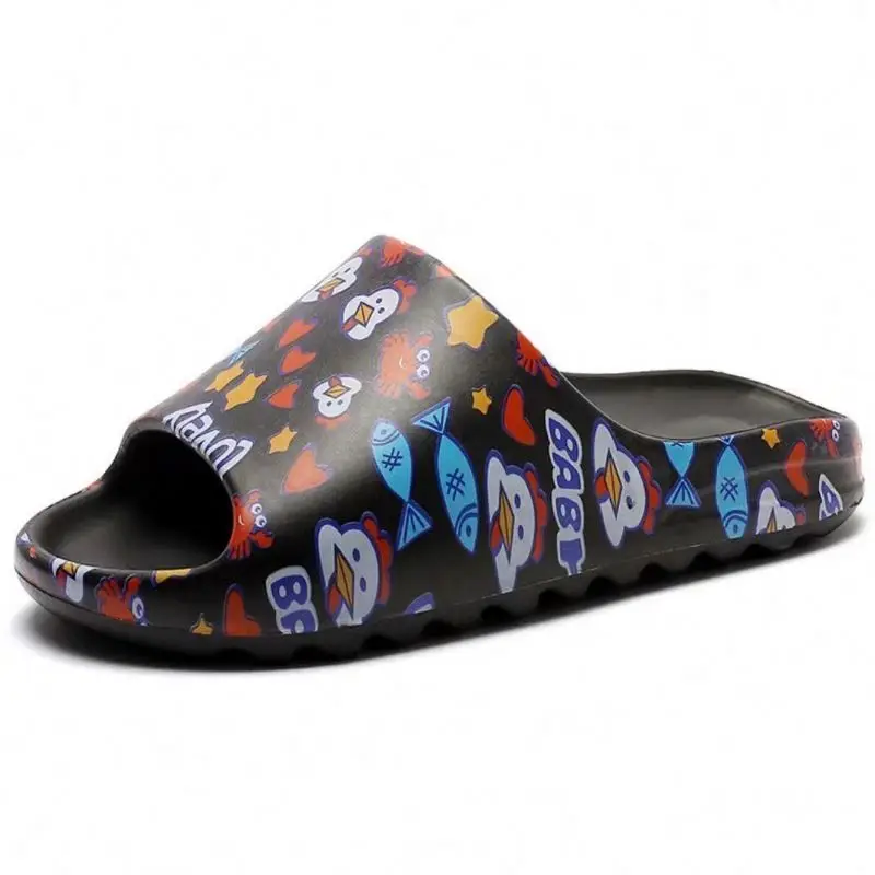 

New Arrival Beach Unisex Custom Pattern Printing Logo custom slippers with logo Economy, Customized color