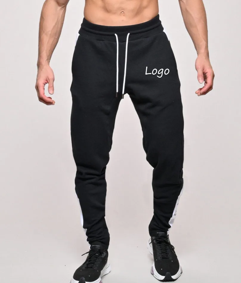 

2021 Fitness Trousers Mens Pocket Sports Casual Fashion Stretch Breathable Slim Fit Cotton Pants, As picture