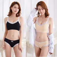 

Sweet Lace Trim Ladies Underwear Sexy Bra and Panty New Design Bra Set