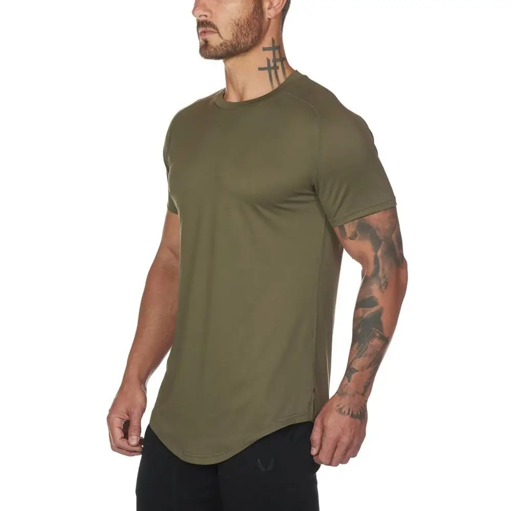 

Men's Solid Loose Breathable Comfortable Dry-Fit Training Athletic Running Performance Shirts Wholesale