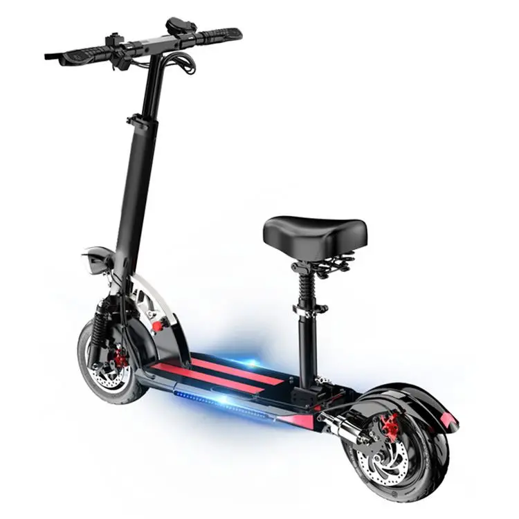 

Quality Scooters For Adult High 350W Portable Foldable Cheap 36V10ah Electric Scooters, Black/white