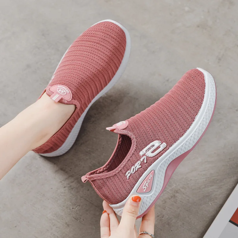 

Cheap Wholesale Casual Ladies Shoes Women Casual Shoes Fashion Breathable Walking Mesh Lace Up Women Flat Shoes Sneakers, 3 colors