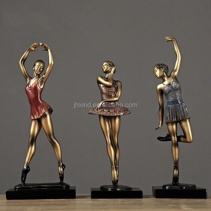 Home Decor Dancing Figurine Birthday Cake Topper Decorative Statue