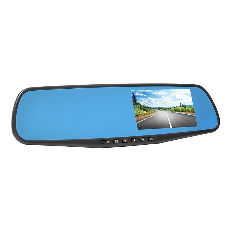 

4.3 Inch LCD Anti-glare BlueMirrorcar rearviewdvrwith front camera and rear camera