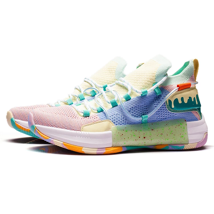 

2021 Tredndy Shoes Brand Basketball Style Shoes Men's Fashion Sneakers Basketball Shoes for Men, Blue;green;pink;purple