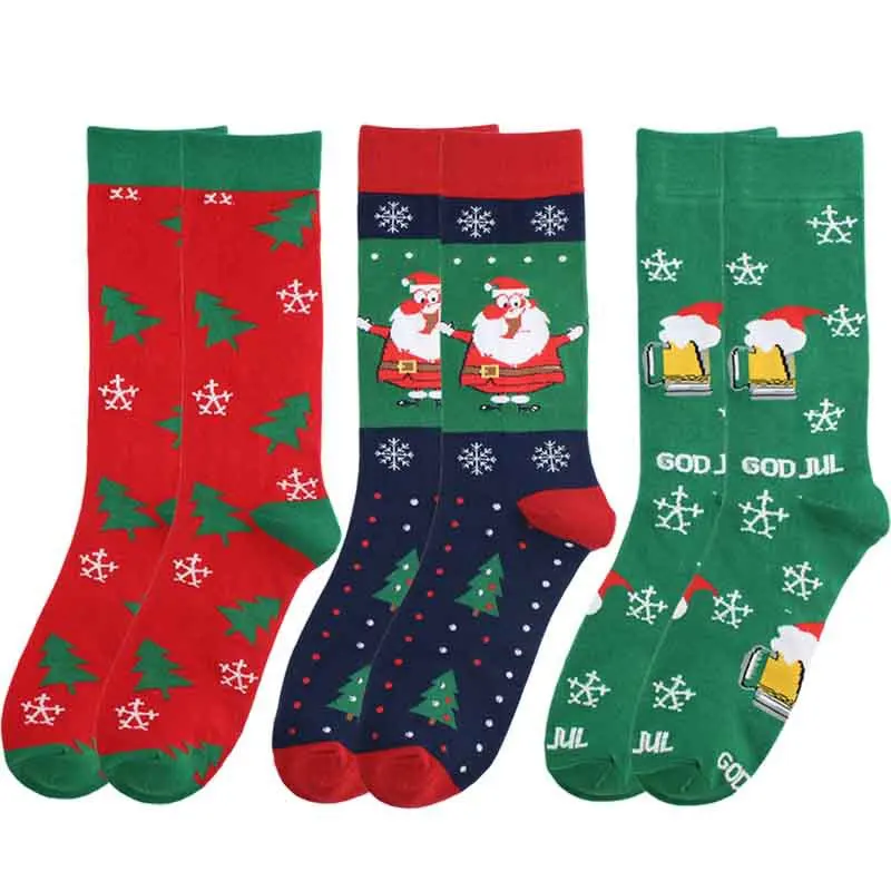 

Hot Sale Custom Socks Keep Warm Thick Jacquard Crew Christmas Socks Women Socks, Custom color